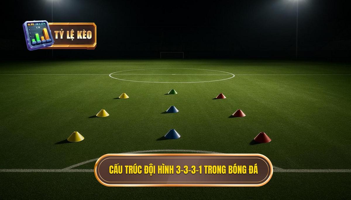 Chiến thuật bóng đá 3-3-3-1: Nghệ thuật Cân bằng Giữa Tấn công và Kiểm soát 1 Nền tảng Cấu trúc Đội hình 3-3-3-1