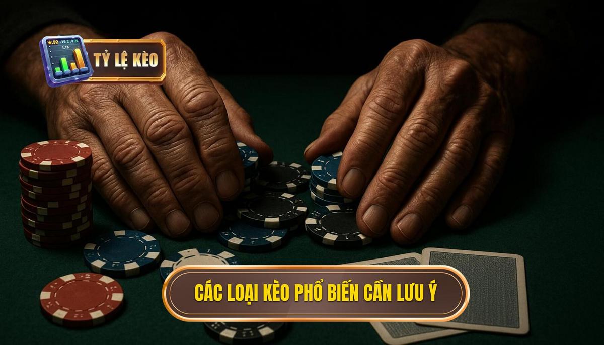 Các loại kèo phổ biến cần lưu ý khi cập nhật thông tin