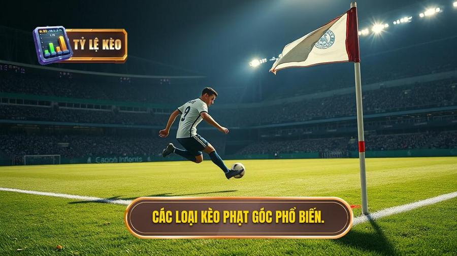 Các loại kèo phạt góc phổ biến hiện nay