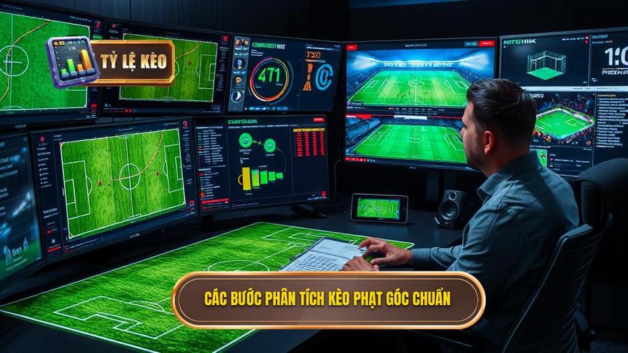 Hướng dẫn phân tích kèo phạt góc chuẩn xác qua các bước