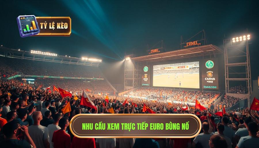 Nhu cầu xem trực tiếp Euro bùng nổ