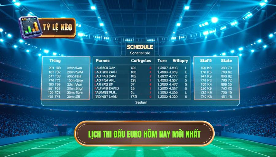 Lịch thi đấu Euro hôm nay mới nhất